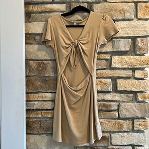 BP Beige Tie Dress